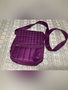 Lug Moped Day Pack Crossbody Bag Purple